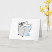 Waschmaschine Karte (Gelbe Blume)