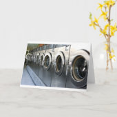 Waschmaschine Karte (Gelbe Blume)