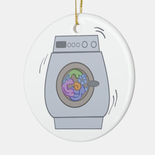 Waschmaschine Keramik Ornament (Links)