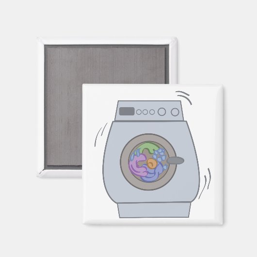 Waschmaschine Magnet (Vorderseite/Rückseite)