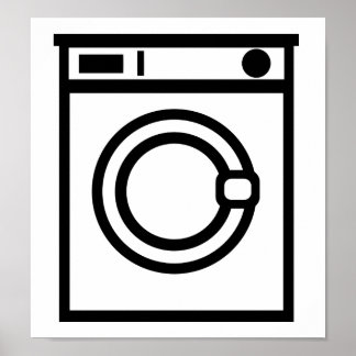Waschmaschine Poster
