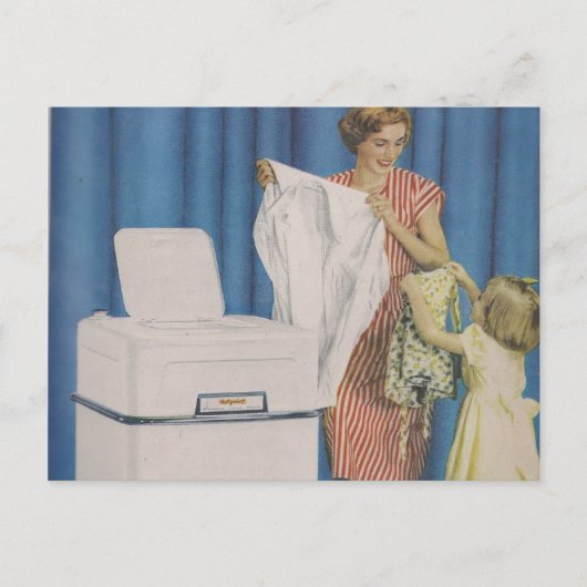 Waschmaschine Postkarte (Vorderseite)