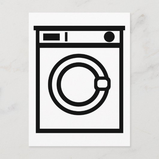 Waschmaschine Postkarte (Vorderseite)