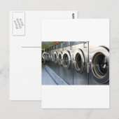 Waschmaschine Postkarte (Vorne/Hinten)