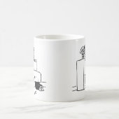 Waschmaschine Reparatur Mann Kaffeekocher Tasse (Mittel)