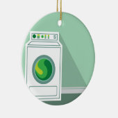 Waschmaschine-Waschküche Keramik Ornament (Rechts)
