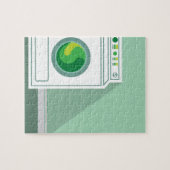 Waschmaschine-Waschküche Puzzle (Horizontal)