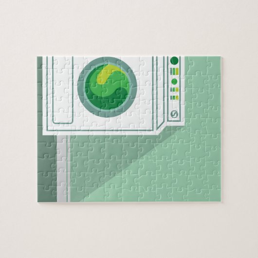 Waschmaschine-Waschküche Puzzle (Horizontal)