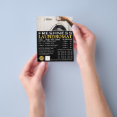 Waschmaschine, Waschraum, Reinigungswerbung Flyer (Gruppe)