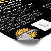 Waschmaschine, Waschraum, Reinigungswerbung Poster (Ecke)