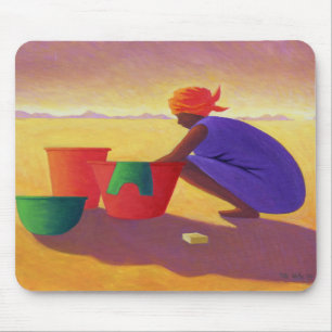 Waschmaschinen-Frau 1999 Mousepad