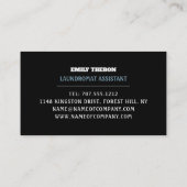 Waschmaschinen, Waschsalon, Reinigungsservice Visitenkarte (Rückseite)