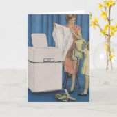 Waschmaschinenkarte Karte (Gelbe Blume)