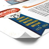 Waschmaschinenwerbung in den 40er Jahren Poster (Ecke)