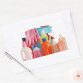 Waschmittel und Eimer Rechteckiger Aufkleber (Umschlag)