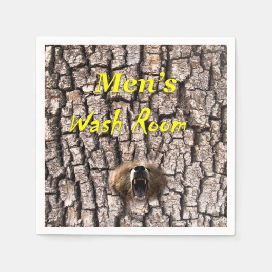 Waschpapier Napkins für Männer Serviette (Vorderseite)