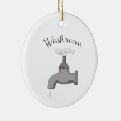 Waschraum Keramik Ornament (Rechts)