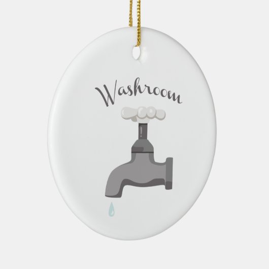 Waschraum Keramik Ornament (Rechts)