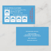 Waschsalon Business Card Visitenkarte (Vorne/Hinten)