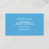 Waschsalon Business Card Visitenkarte (Rückseite)