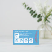 Waschsalon Business Card Visitenkarte (Stehend Vorderseite)