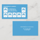 Waschsalon Business Card Visitenkarte (Vorne/Hinten)