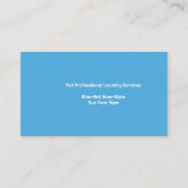 Waschsalon Business Card Visitenkarte (Rückseite)