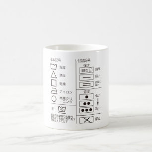 Waschsymbol-Kaffeetasse Kaffeetasse