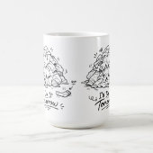Waschtag Stimmung Lustige Prokrastination Kaffeetasse (Mittel)