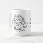 Waschtag Stimmung Lustige Prokrastination Kaffeetasse (Vorderseite Links)
