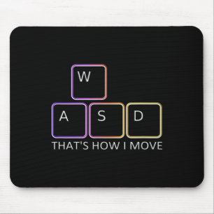 Wasd Gaming Design - Ikonische PC-Gamer-Tastatur G Mousepad