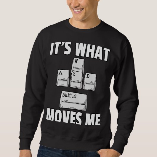 WASD Gaming Gamer Video Game E Sport Player Sweatshirt (Vorderseite)