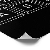 Wasd PC-Gamer-Tasten Computer-Gaming-Geschenk Poster (Ecke)