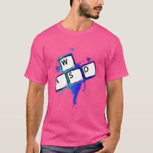 WASD-Tastaturtasten PC-Gaming-Geschenk für Spielel T-Shirt