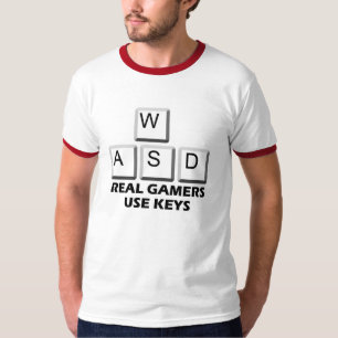 WASD - Wirkliche Gamers-Gebrauchs-Schlüssel T-Shirt