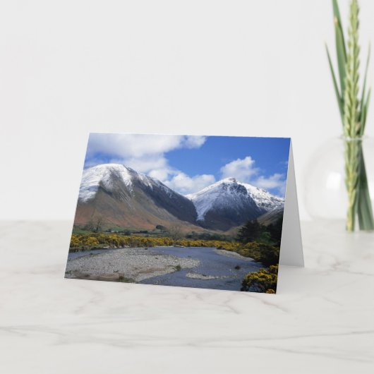 Wasdale Head Spring Cumbria England Dankeskarte (Vorderseite)