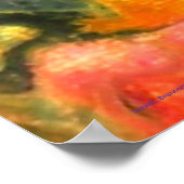 "Wash #3", abstract, psychedelic Poster (Ecke)