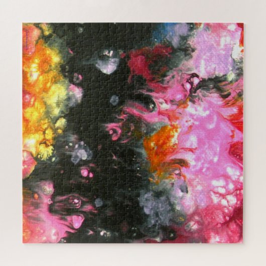 "Wash #3", abstract, psychedelic Puzzle (Horizontal)