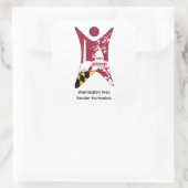 WASH-Autoaufkleber Quadratischer Aufkleber (Tasche)