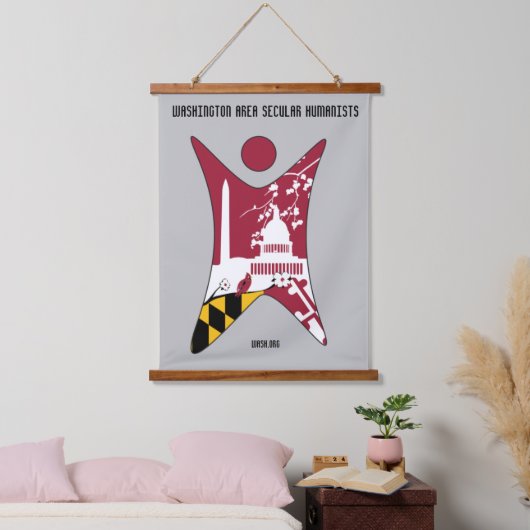 WASH Banner Wandteppich Mit Holzrahmen (Schlafzimmer)