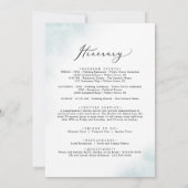 Wash Blue Begrüßungsschreiben & Reise (Rückseite)