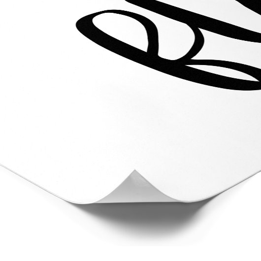 Wash Brush Floss Flush Poster (Ecke)