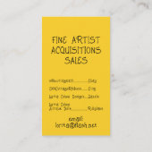 Wash Business Cards Moderner Pop Abstrakt Visitenkarte (Rückseite)