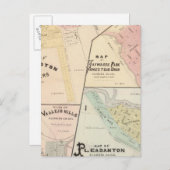 Wash Corners, Haywards Park, Niles, Pleasanton Postkarte (Vorne/Hinten)