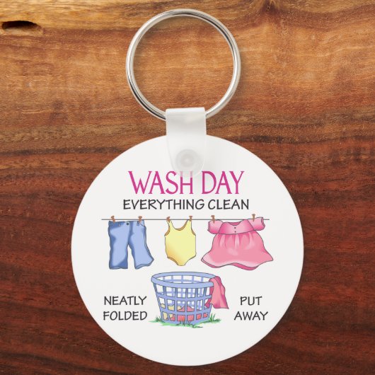 Wash Day Schlüsselanhänger (Vorderseite)