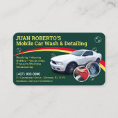 Wash & Detailing für Kraftfahrzeuge - Druckwaschmi Visitenkarte (Vorderseite)