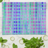 Wash Dots Mini Periwinkle Geschirrtuch (Gefaltet)