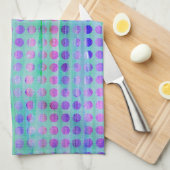 Wash Dots Mini Periwinkle Geschirrtuch (Viertel Falte)