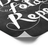 Wash Fold Dry Repeat Poster (Ecke)