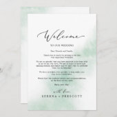 Wash Green Willkommensbrief & Tour (Vorne/Hinten)